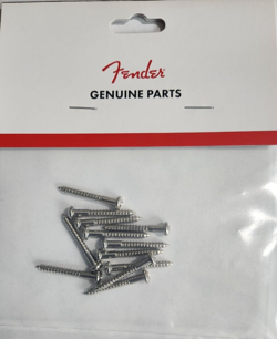GENUINE FENDER GUITAR NICKEL BRIDGE MOUNTING SCREWS VINTAGE STRAT 0016170049