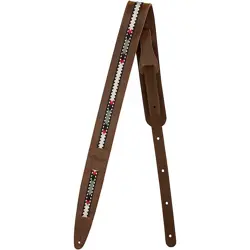 FENDER PARAMOUNT ACOUSTIC LEATHER STRAP BROWN