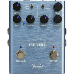 FENDER TRE-VERB DIGITAL TREMOLO AND REVERB EFFECTS PEDAL