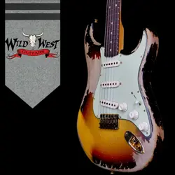 FENDER CUSTOM SHOP WWG 25TH 1960 STRATOCASTER HARDTAIL HEAVY RELIC 3 TONE SBST