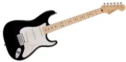 FENDER MADE IN JAPAN JUNIOR COLLECTION STRATOCASTER BLACK ELECTRIC GUITAR
