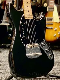 FENDER 1978 MUSTANG BLACK  MAPLE ASH BODY ELECTRIC GUITAR