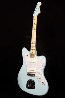 FENDER MIJ HYBRID II FSR COLLECTION JAZZMASTER MAPLE DAPHNE BLUE MATCHING HEAD