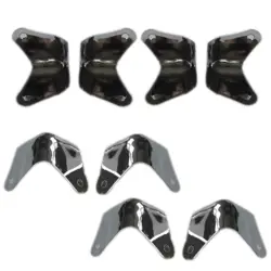 8PACK METAL 2 LEG GUITAR AMP AMPLIFIER CABINET CORNERS PROTECTORS FOR FENDER K