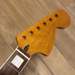 STAINLESS 22 FRET ROASTED MAPLE STRAT GUITAR NECK ROSEWOOD FRETBOARD FOR FENDER