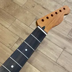 22FRET ROASTED MAPLE TELE GUITAR NECK NITRO SATIN ROSEWOOD FOR TELECASTER FENDER