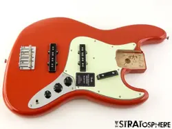 FENDER VINTERA II 60S RI J JAZZ BASS LOADED BODY BASS ALDER FIESTA RED