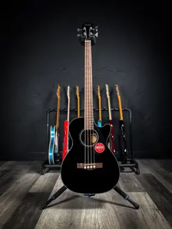 FENDER CB-60SCE ACOUSTIC/ELECTRIC BASS - BLACK