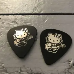 FENDER HELLO KITTY GUITAR PICKS 2 FROM JAPAN
