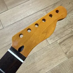 STAINNESS 22 FRET ROASTED MAPLE TELE GUITAR NECK ROSEWOOD NITRO SATIN FOR FENDER