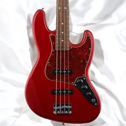 FENDER HYBRID II JAZZ BASS CANDY APPLE RED ALDER BODY USED