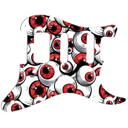 PICKGUARD FOR FENDER AMERICAN DELUXE STRATOCASTER RED EYE