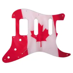PICKGUARD FOR FENDER AMERICAN DELUXE STRATOCASTER CANADIAN FLAG
