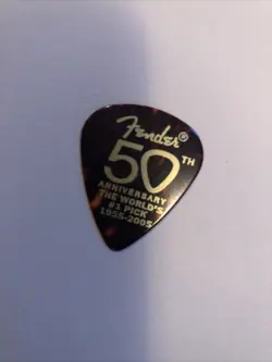 50TH ANNIVERSARY FENDER GUITAR PICK