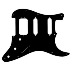 PICKGUARD FOR FENDER AMERICAN DELUXE STRATOCASTER MATTE BLACK