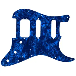 PICKGUARD FOR FENDER AMERICAN DELUXE STRATOCASTER BLUE PEARL