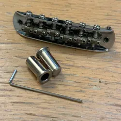 FENDER JAZZMASTER JAGUAR 60S BRIDGE THIMBLES CHROME VINTAGE REISSUE ANNIVERSARY