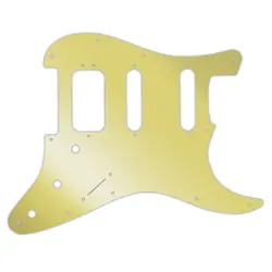 PICKGUARD FOR FENDER AMERICAN DELUXE STRATOCASTER GOLD MIRROR