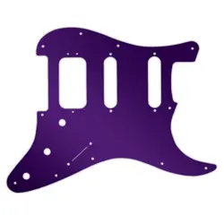 PICKGUARD FOR FENDER AMERICAN DELUXE STRATOCASTER PURPLE MIRROR