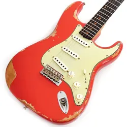 FENDER CS 2023 TM 1960 STRATOCASTER HEAVY RELIC (AGED FIESTA RED) SN.CZ572330