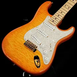 FENDER ISHIBASI FSR TRADITIONAL II 50S STRATOCASTER QUILTED MAPLE TOP ASH BACK H