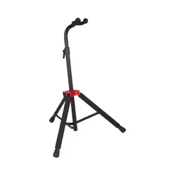 NEW FENDER DELUXE HANGING GUITAR STAND - BLACK/RED