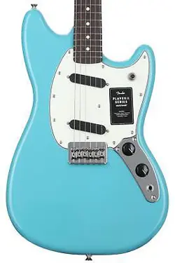 FENDER PLAYER II MUSTANG - AQUATONE BLUE WITH ROSEWOOD FINGERBOARD