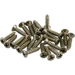 FENDER ROAD WORN PICKGUARD/CONTROL PLATE SCREWS (24)
