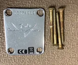 2024 FENDER CUSTOM SHOP 63 TELECASTER RELIC ~ NECK PLATE & SCREWS CZ574989