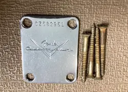 2024 FENDER CUSTOM SHOP 63 TELECASTER RELIC ~ NECK PLATE & SCREWS CZ582961