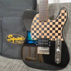 SQUIER FENDER AVRIL LAVIGNE TELECASTER ELECTRIC GUITAR BLACK USED