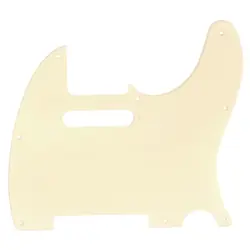 MUSICLILY PRO 1PLY CREAM 8 HOLE PICKGUARD FOR FENDER STANDARD TELE MODERN GUITAR