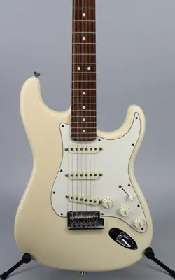 USED 2012 FENDER AMERICAN STANDARD STRAT OLYMPIC WHITE
