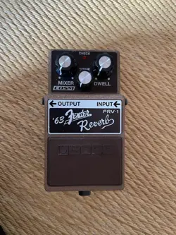 BOSS FRV-1 '63 FENDER REVERB EFFECT PEDAL REVERB TYPE ELECTRIC GUITAR WORKING