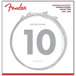 FENDER 3150R ORIGINAL BULLETS PURE NICKEL WOUND ELECTRIC GUITAR STRINGS  REGULAR