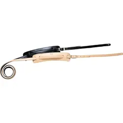 FENDER DELUXE VINTAGE LEATHER GUITAR STRAP BLACK