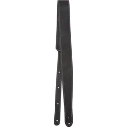 FENDER MONOGRAMMED LEATHER GUITAR STRAP BLACK
