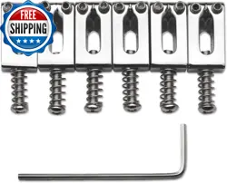 10.5MM CHROME TREMOLO BRIDGE SADDLES FOR FENDER STRAT/TELE GUITARS