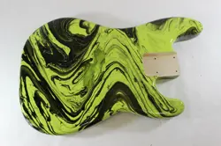 MULTICOLOR SWIRLED P BASS GUITAR BODY - FITS FENDER NECKS P561
