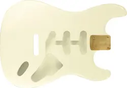 WD PREMIUM FINISHED REPLACEMENT BODY FOR FENDER STRATOCASTER OLYMPIC WHITE ALDER