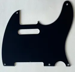 3 PLY BLACK PICKGUARD FIT VINTAGE 5-HOLE FENDER TELECASTER STYLE GUITAR PARTS