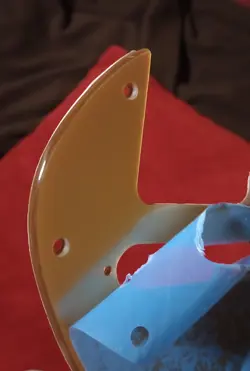 FIT FENDER TELECASTER THINLINE/TELE 69 STYLE GUITAR PICKGUARD ACRYLIC GOLD