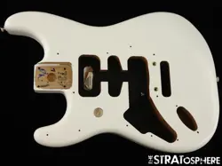 LEFTY FENDER PLAYER II STRATOCASTER STRAT BODY GUITAR PARTS ALDER POLAR WHITE