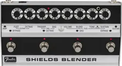 FENDER SHIELDS BLENDER FUZZ BRUSHED ALUMINUM GUITAR EFFECTS PEDAL NEW