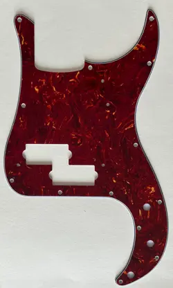 4 PLY RED TORTOISE PICKGUARD FIT FENDER '62 PRECISION P BASS STYLE GUITAR PARTS