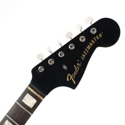 FENDER GOLD FOIL JAZZMASTER NECK EBONY FINGERBOARD BLACK HEADSTOCK