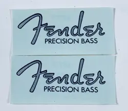 (2) FENDER '51 PRECISION BASS WATERSLIDE HEADSTOCK DECALS
