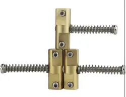 WILKINSON TELECASTER BRASS SADDLE SET OF 3 COMPENSATED FOR FENDER TELE BRIDGE