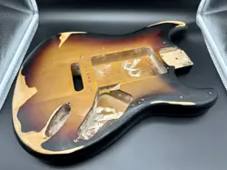 FENDER SQUIER STRAT STRATOCASTER RELIC SUNBURST GUITAR BODY