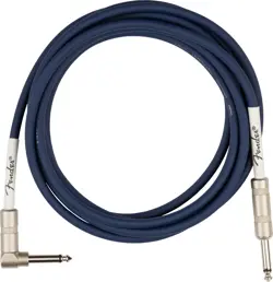 FENDER 10-FOOT ORIGINAL INSTRUMENT CABLE, STRAIGHT-ANGLE, MIDNIGHT BLUE - 1 PACK